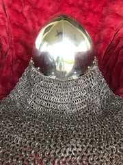 Helmet - Crusader Kingdom / Stainless 14 ga / with Aventail