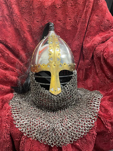 Helmet - Viking Rus / Stainless / 14 ga / with Aventail