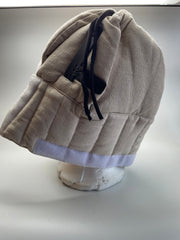 Helmet Liner - Linen Padded with Leather Strap and Velcro