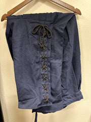 Linen (heavy weight) Viking Fighting Pants w/ Lace up Calf
