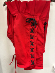 Linen (heavy weight) Viking Fighting Pants w/ Lace up Calf