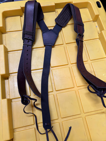 Leather Suspenders for C-belt