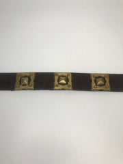 Small Square Brass Plaque Belt