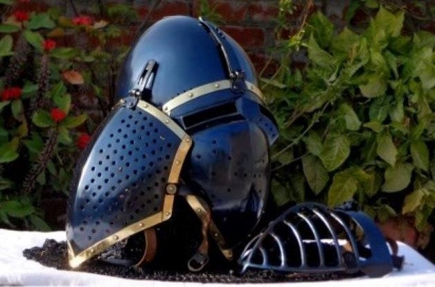 Helmet - Classic Bassonet / Mild / 12ga/ with Three Period Face Plates
