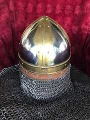 Helmet - Mongol Hussar / Stainless / 14ga / with Aventail